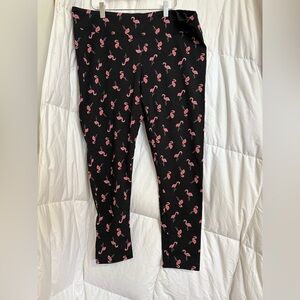 Flamingo cropped leggings